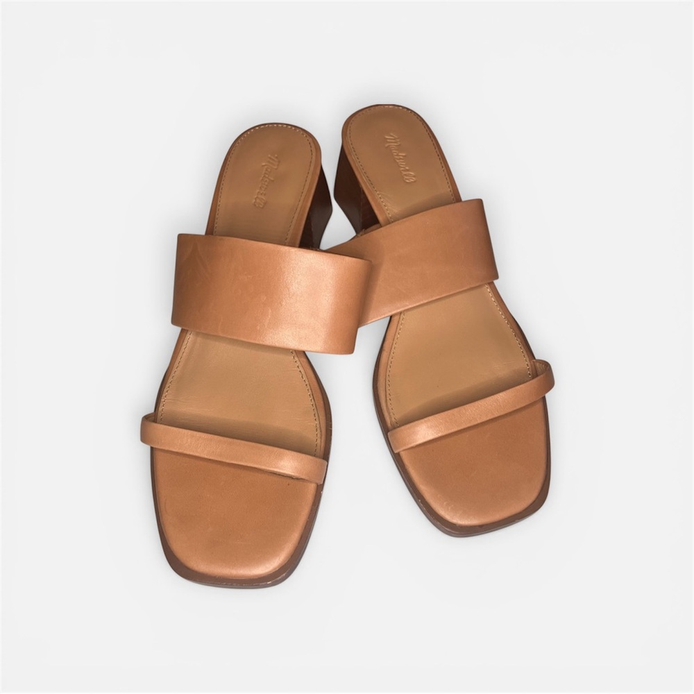 Madewell‎ Kaitlin leather sandals desert camel tan size 9.5 - Picture 3 of 7